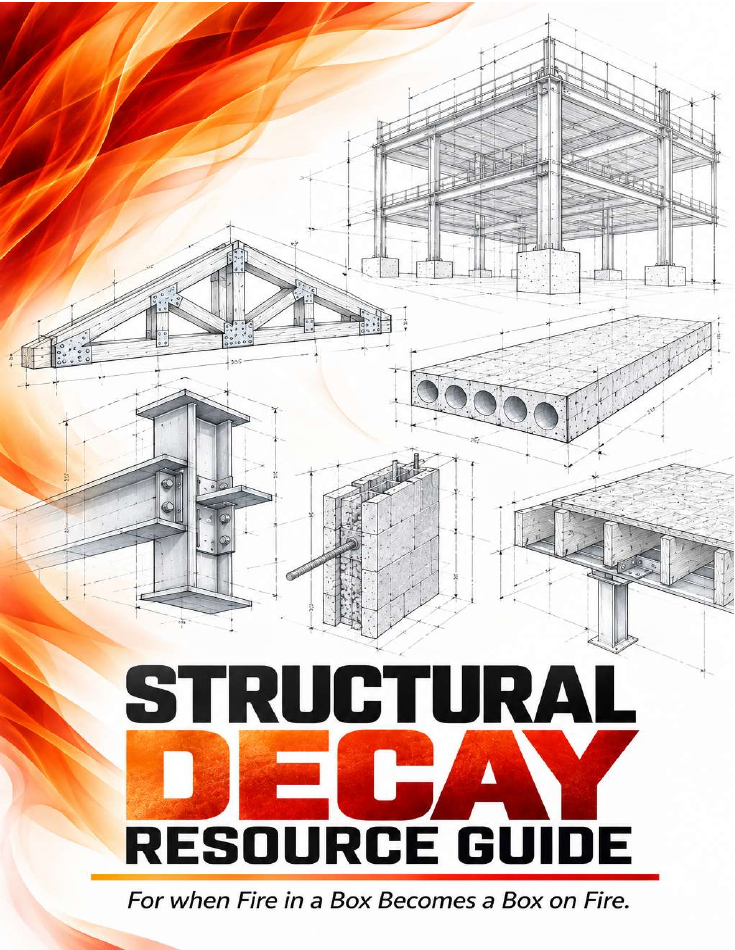 Guide cover showing structural component drawings